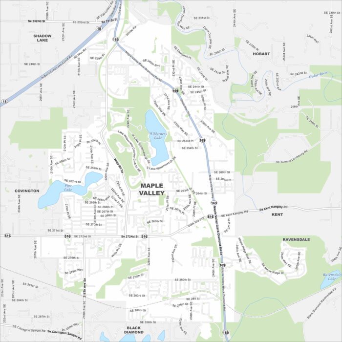 Maple Valley Map Washington
