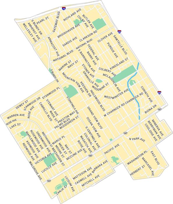 Mar Vista Map Los Angeles