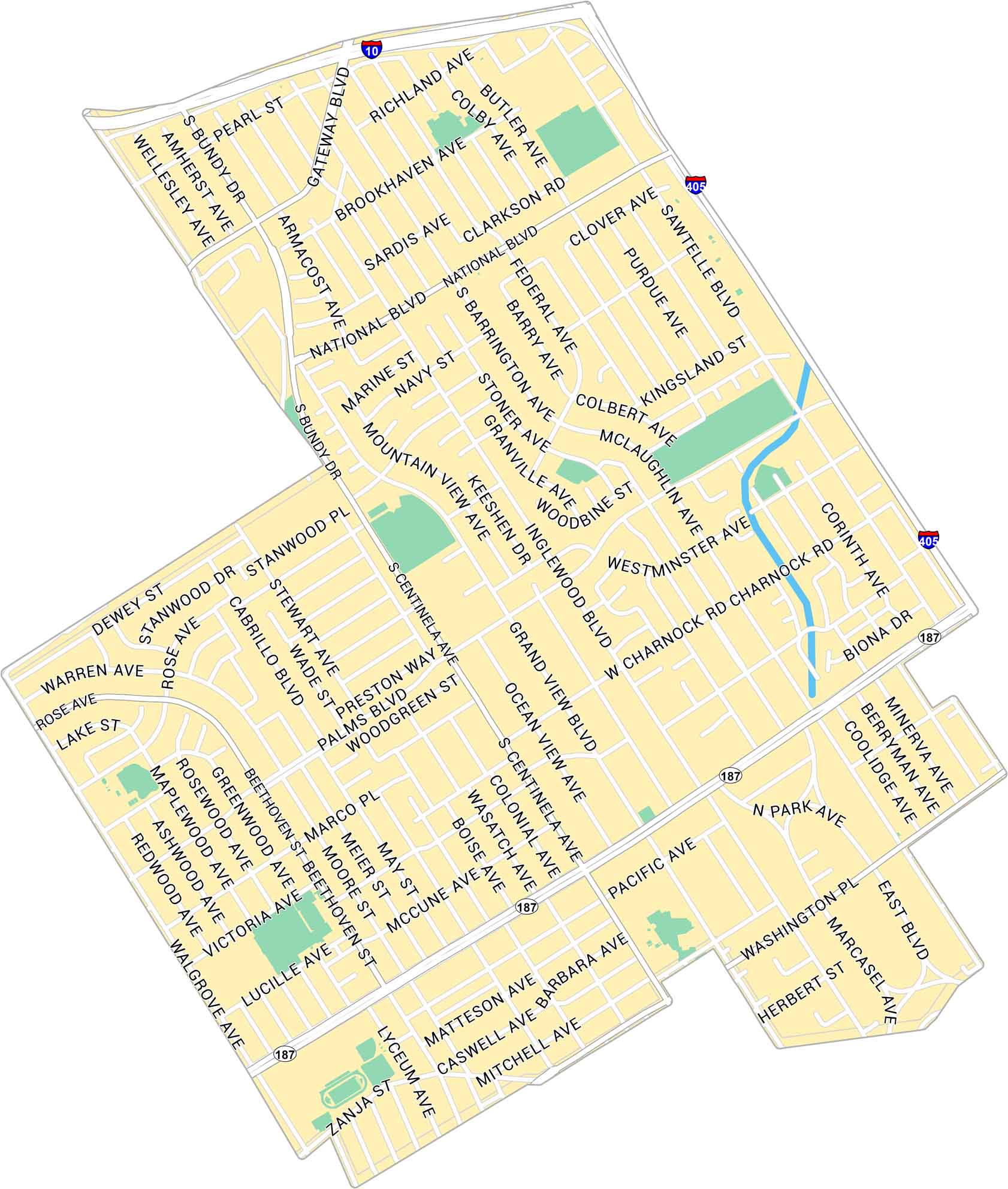 Mar Vista Map Los Angeles