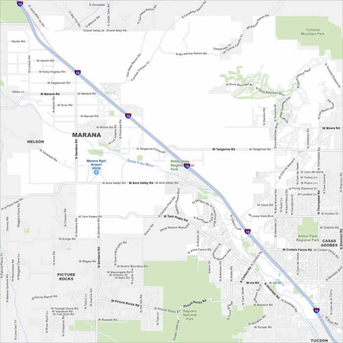Marana Map Arizona