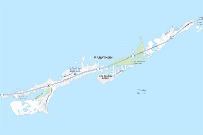 Marathon Map Florida