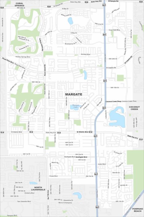 Margate Map Florida