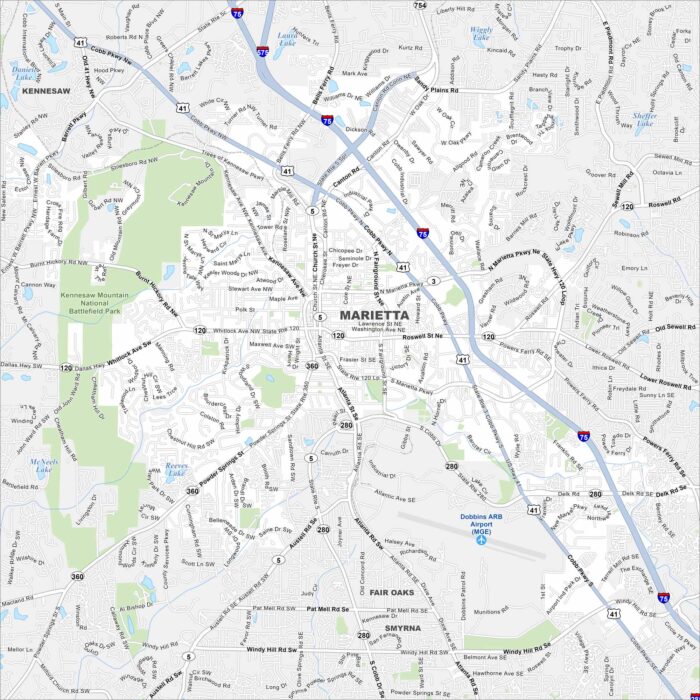 Marietta Map Georgia