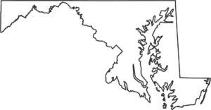 Maryland Outline Map