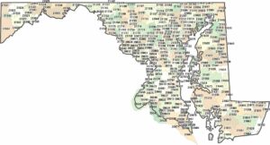 Maryland Zip Code Map