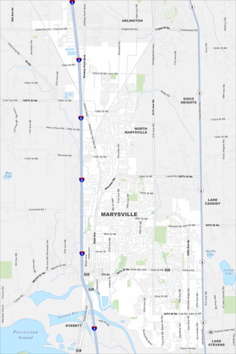 Marysville Map Washington