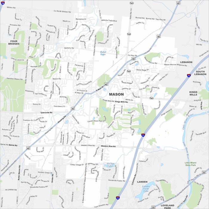 Mason Map Ohio