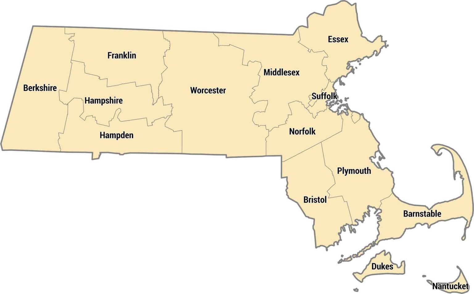Massachusetts Zip Code Map - US Maps
