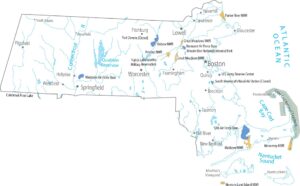 Massachusetts National Parks and Forests Map