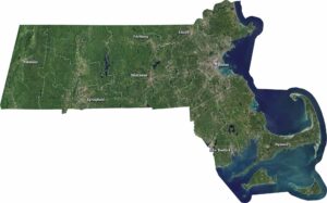 Massachusetts Satellite Map