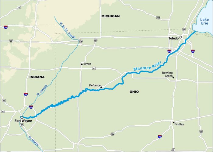 Maumee River Map