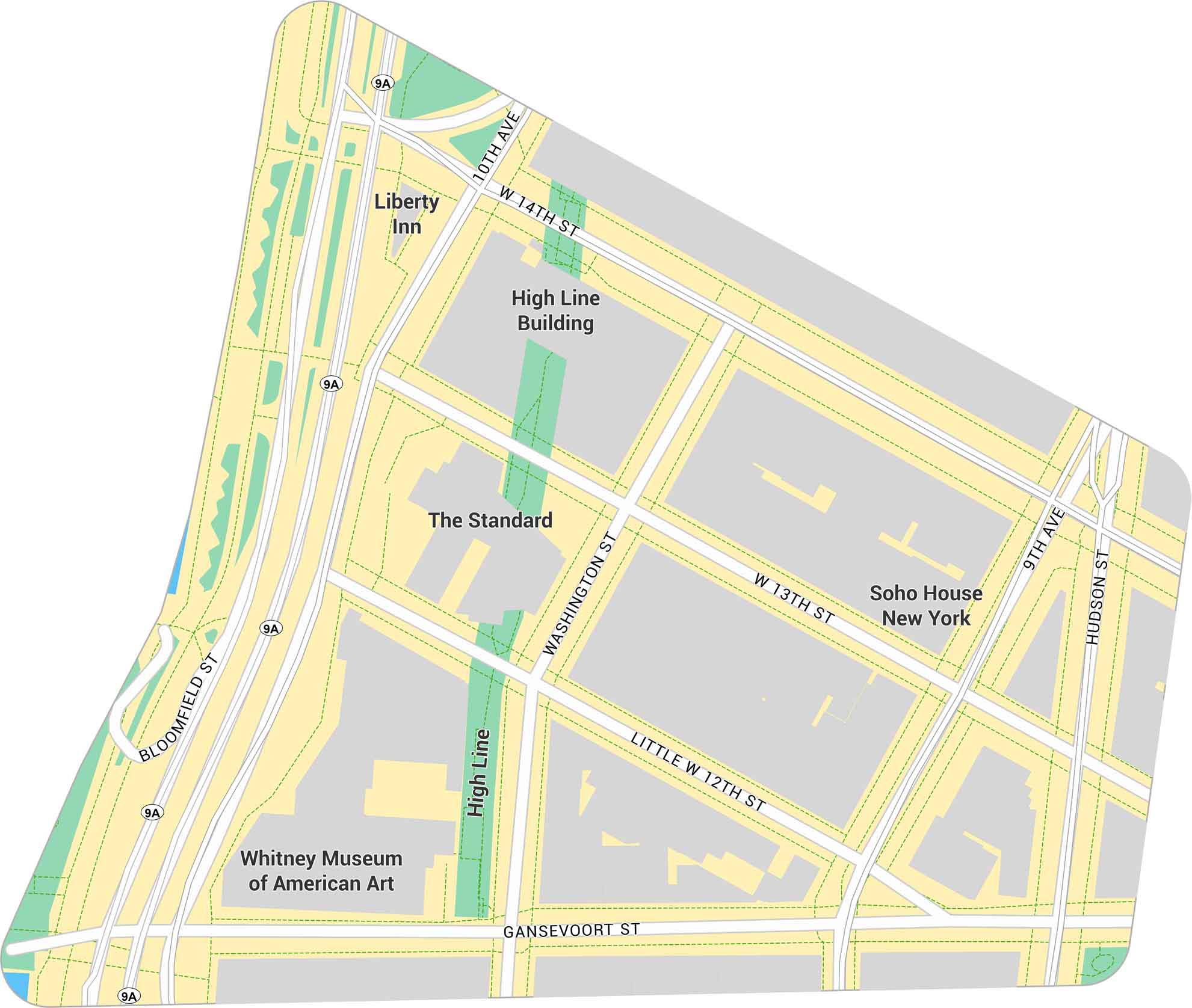 Meatpacking District Map New York