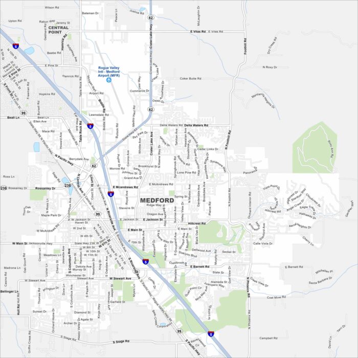 Medford Map Oregon