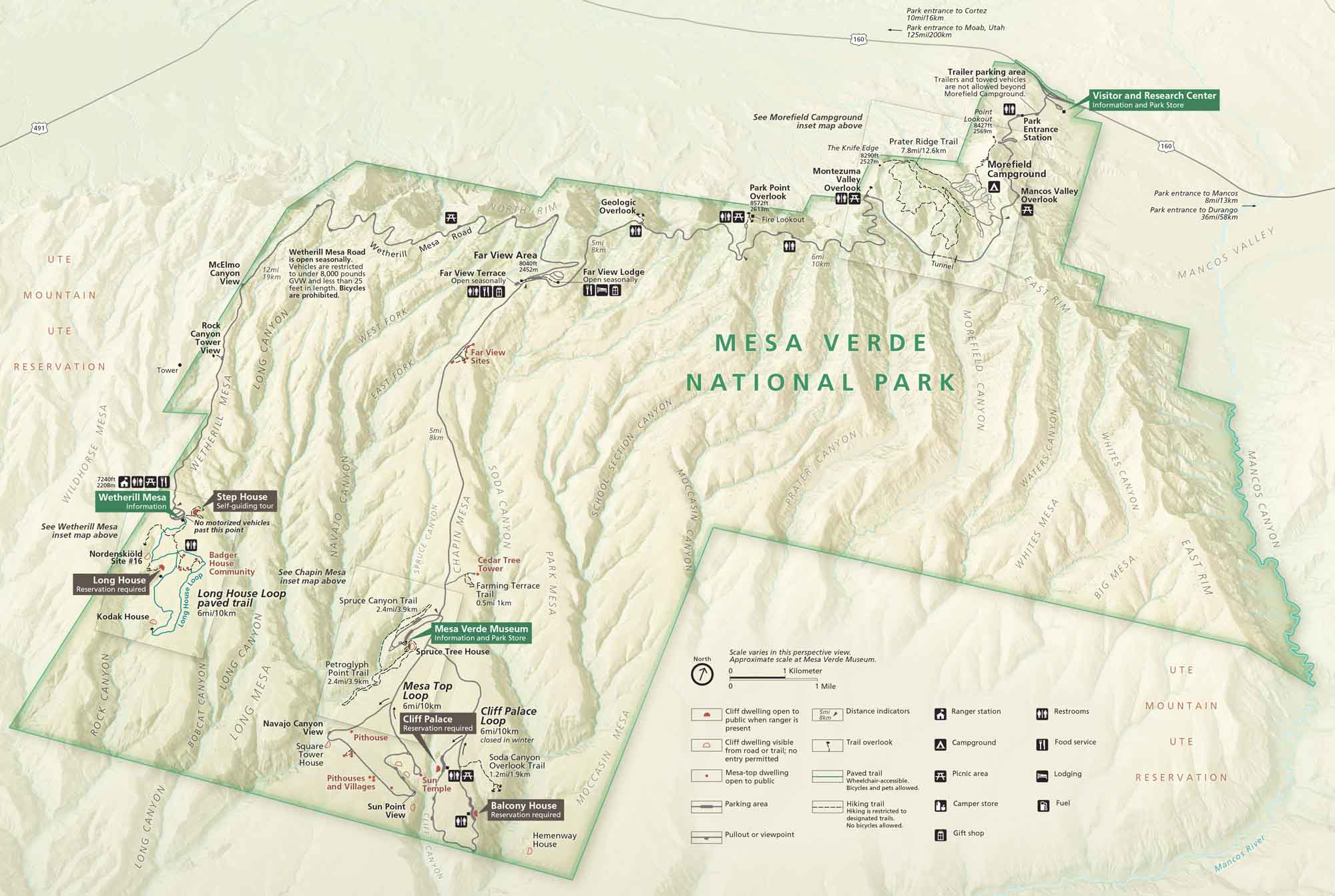 Mesa Verde National Park Map