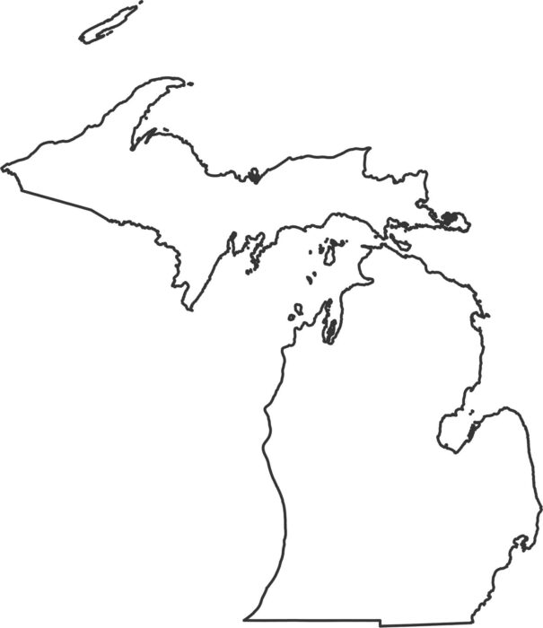 Michigan Outline Map