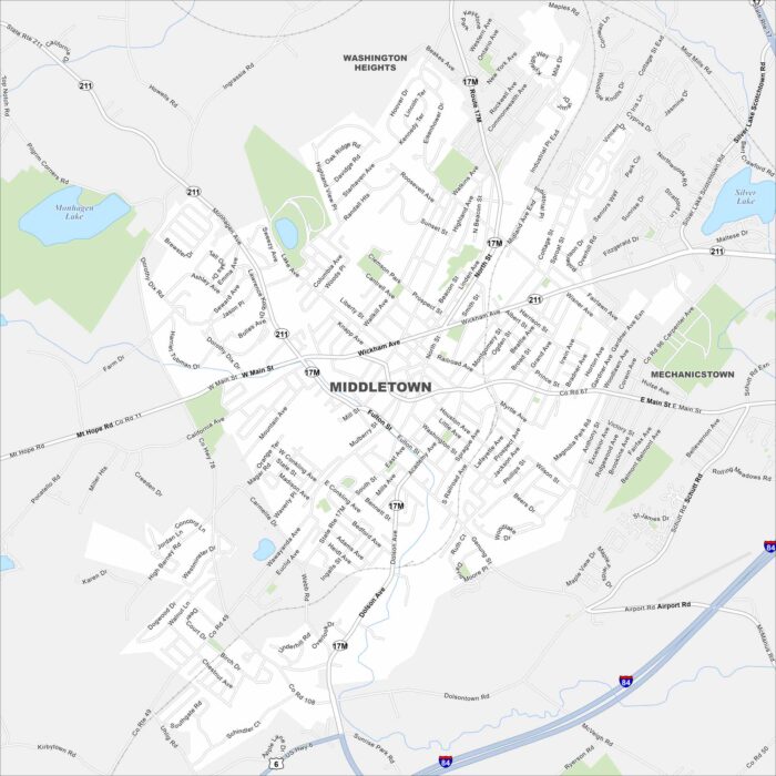 Middletown Map New York