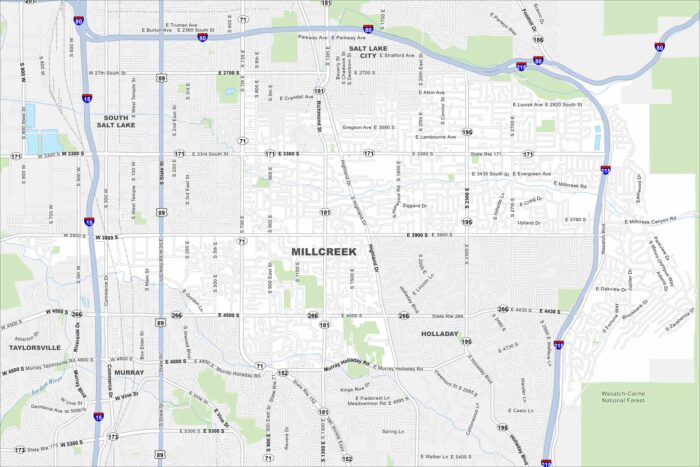 Millcreek Map Utah