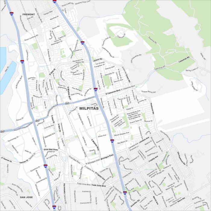 Milpitas Map California