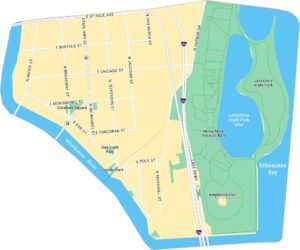 Milwaukee Historic Third Ward Map