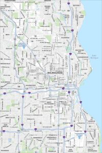 Milwaukee Map Wisconsin