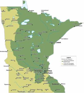Minnesota Biomes Map