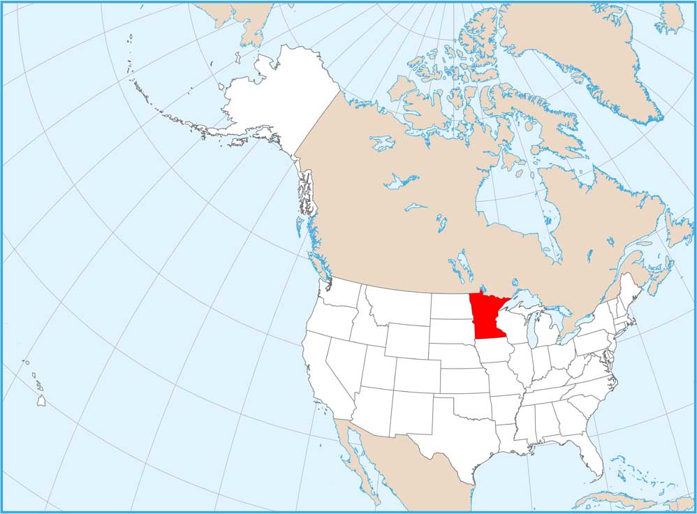 Minnesota Location Map