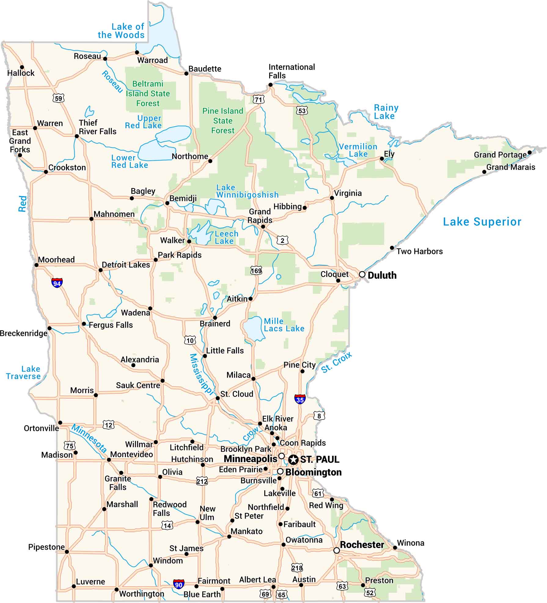 Minnesota Map