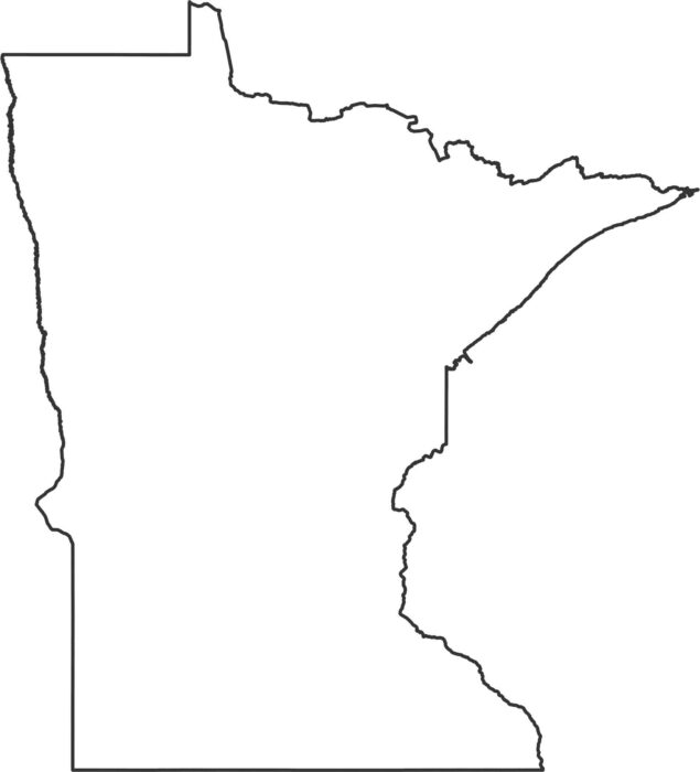 Minnesota Outline Map