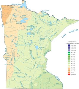 Minnesota Precipitation Map