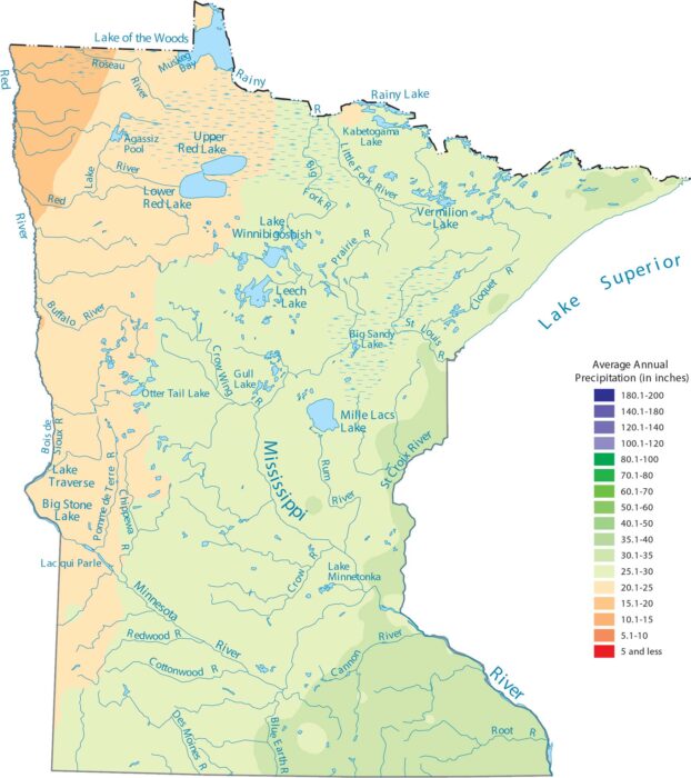 Minnesota Precipitation Map