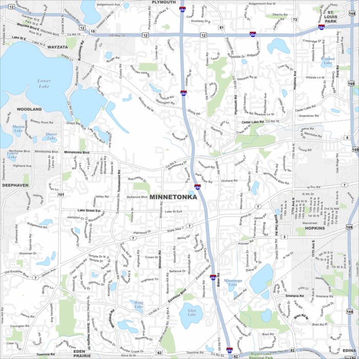 Minnetonka Map Minnesota