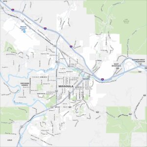 Missoula Map Montana