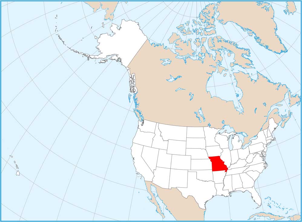 Missouri Location Map