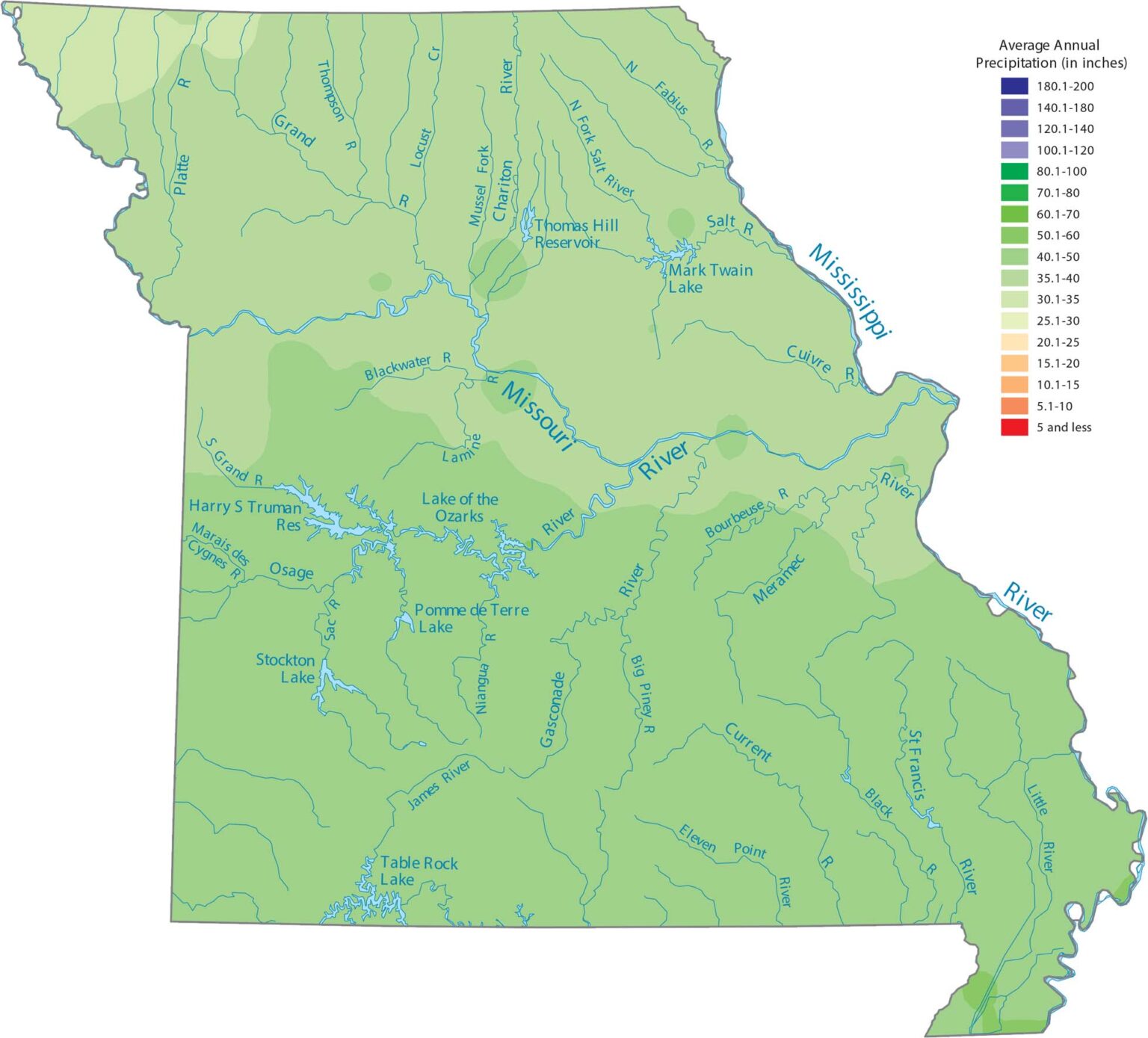 Missouri County Map - US Maps