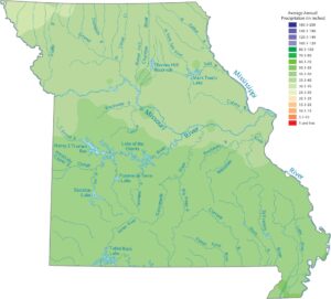 Missouri Precipitation Map
