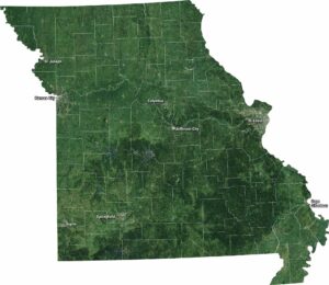 Missouri Satellite Map