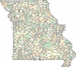 Missouri Zip Code Map