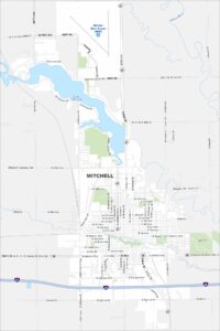 Mitchell Map South Dakota