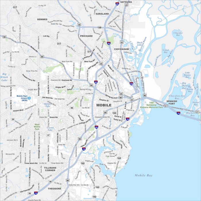 Mobile Map Alabama