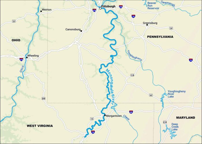 Monongahela River Map