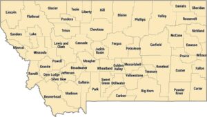 Montana County Map