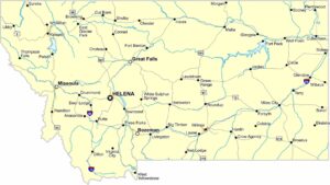 Montana Population Density Map