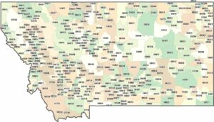 Montana Zip Code Map
