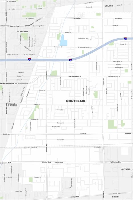 Montclair Map California