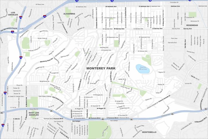 Monterey Park Map California