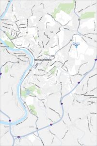 Morgantown Map West Virginia
