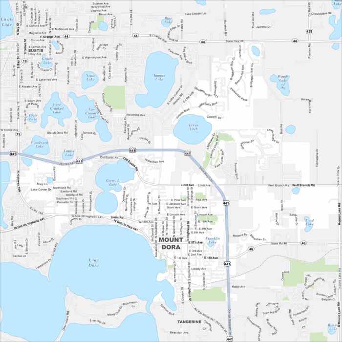 Mount Dora Map Florida