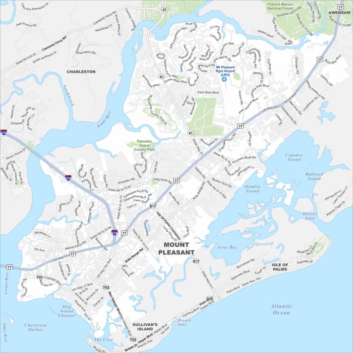 Mount Pleasant Map South Carolina