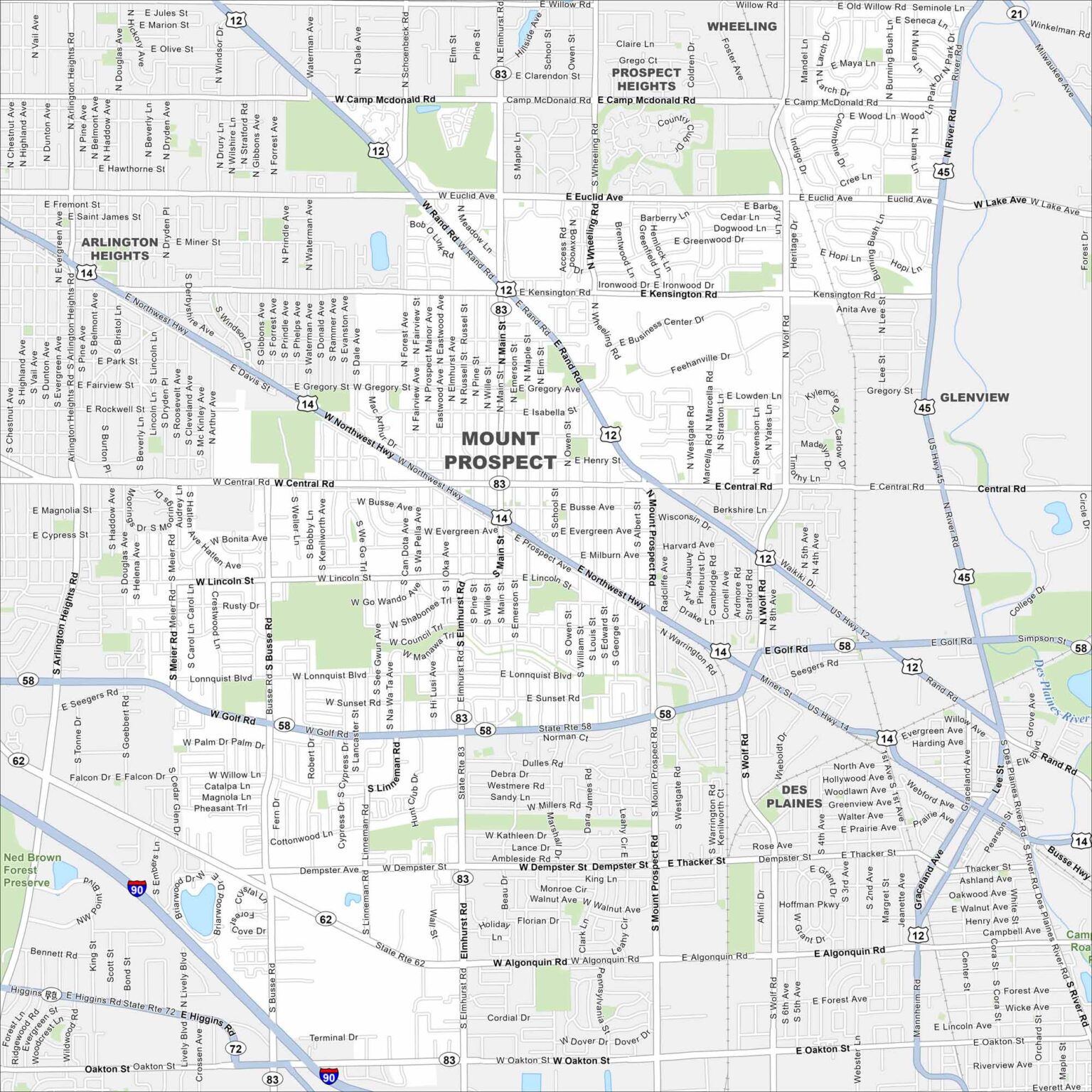 Zip Code For Mt Prospect Ilnull