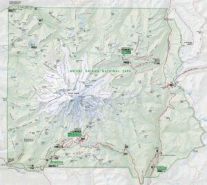 Mount Rainier National Park Map